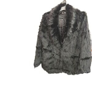 Women's Seta T Faux Fur Jacket Small With Pockets